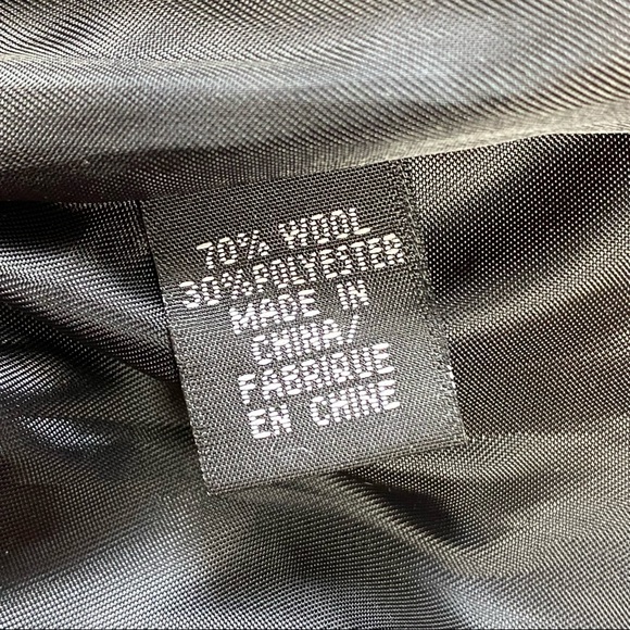 Vintage Ladies’ Wool Designer Red/Black “Spun Yarn” Short Sleeve Midi Dress 0/2 - Picture 14 of 16